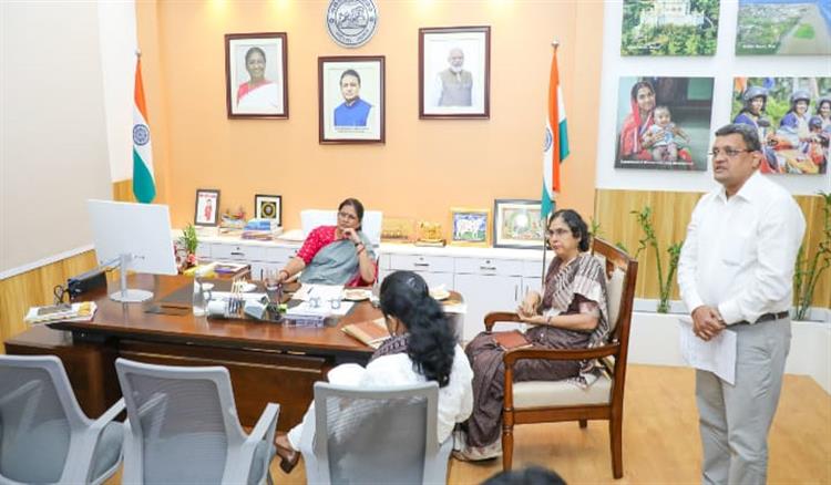 Bisforana:Deputy-Chief-Minister-Parvathi-Parida-reviews-various-women-and-child-development-programs