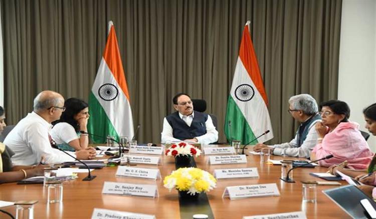 Bisforana:Union-Health-Minister-Shri-J-P-Nadda-reviews-Ebola-preparedness